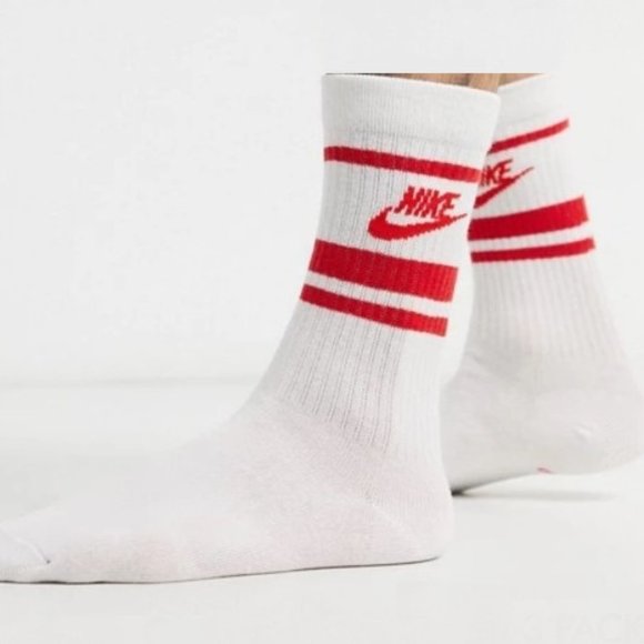 Nike XL 12-15 Crew Sock 3 Pairs Old School Vintage - Picture 4 of 4